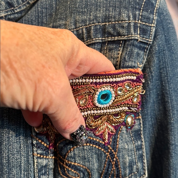 Handcrafted  Up cycled Coldplay jacket - Picture 8 of 13